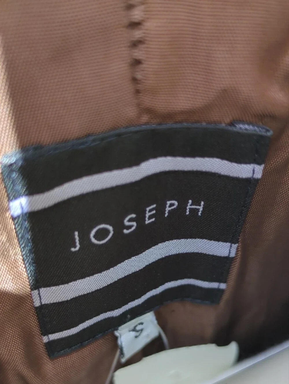 Joseph Brown Double-Breasted Long Trench Coat
